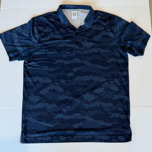 Puma Volition America Golf Polo Shirt Mens Large Performance Lightweight Camo
